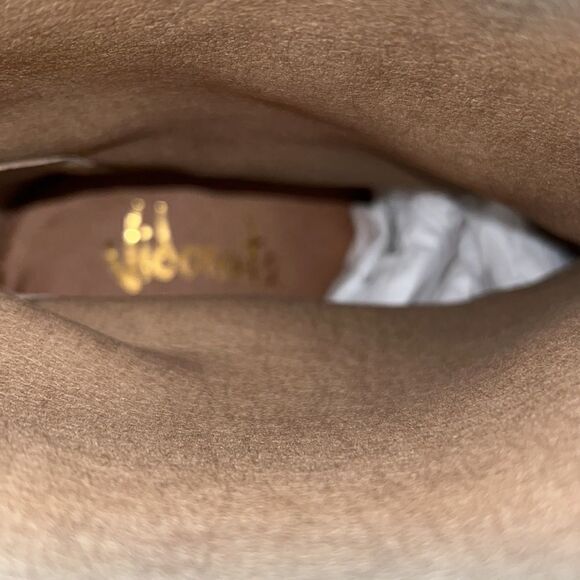 VIDORRETA TEXAN WEDGE BOOT IN CAMEL SUEDE NEW SIZE 41 - Picture 8 of 9